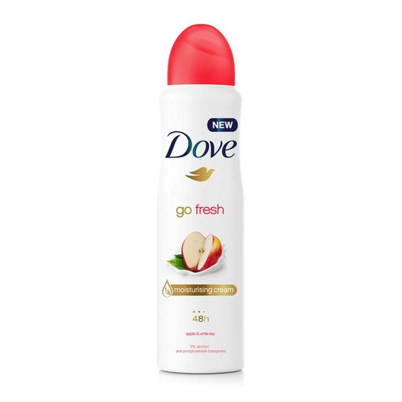 Dove Apple &amp; White Tea Scent Deodorant Spray Antiperspirant 0% Alcohol