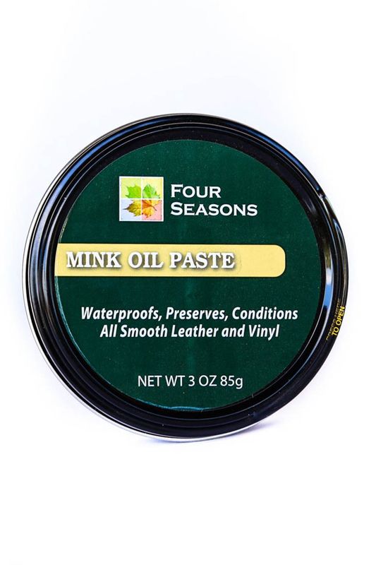 Four Seasons Mink Oil Paste Leather Waterproof Preserver Conditioner 3.5oz