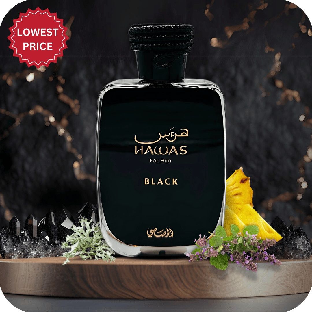 Rasasi Hawas Black by Rasasi EAU DE PARFUM SPRAY 3.38 OZ for MEN