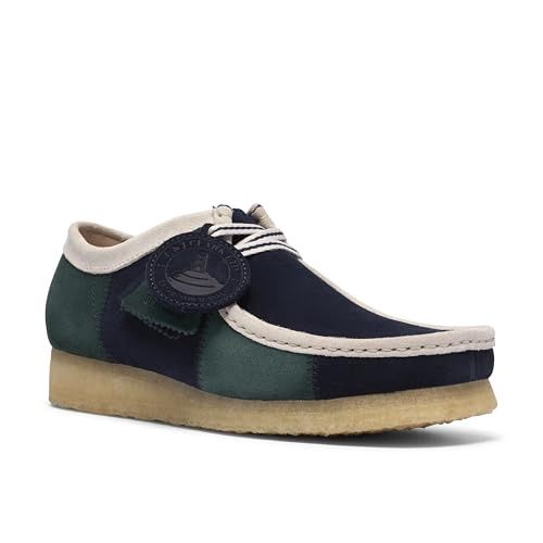 Clarks Original Men Wallabee Made in Vietnam New, Blue/Green Stripe