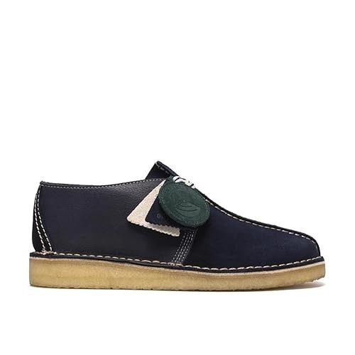 Clarks Men's Suede Desert Trek Shoes, Navy Suede
