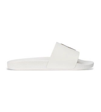 Polo Ralph Lauren Slider with Bear Logo in Off White