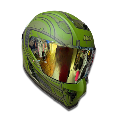 Casco Integral Hax Black Pearl Halo Spartan RF684 CERTIFICACION DOT