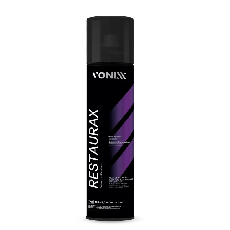 Restaurax Aerosol – Plastic Restorer | ريستوركس إيروسول – مُجدِّد البلاستيك