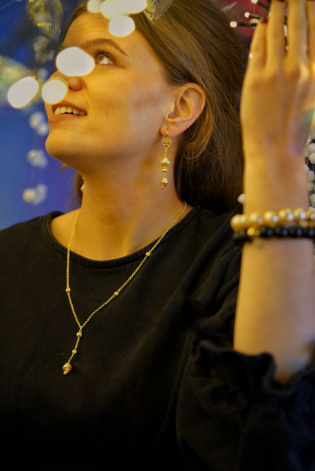 Pearly filigrain bracelet