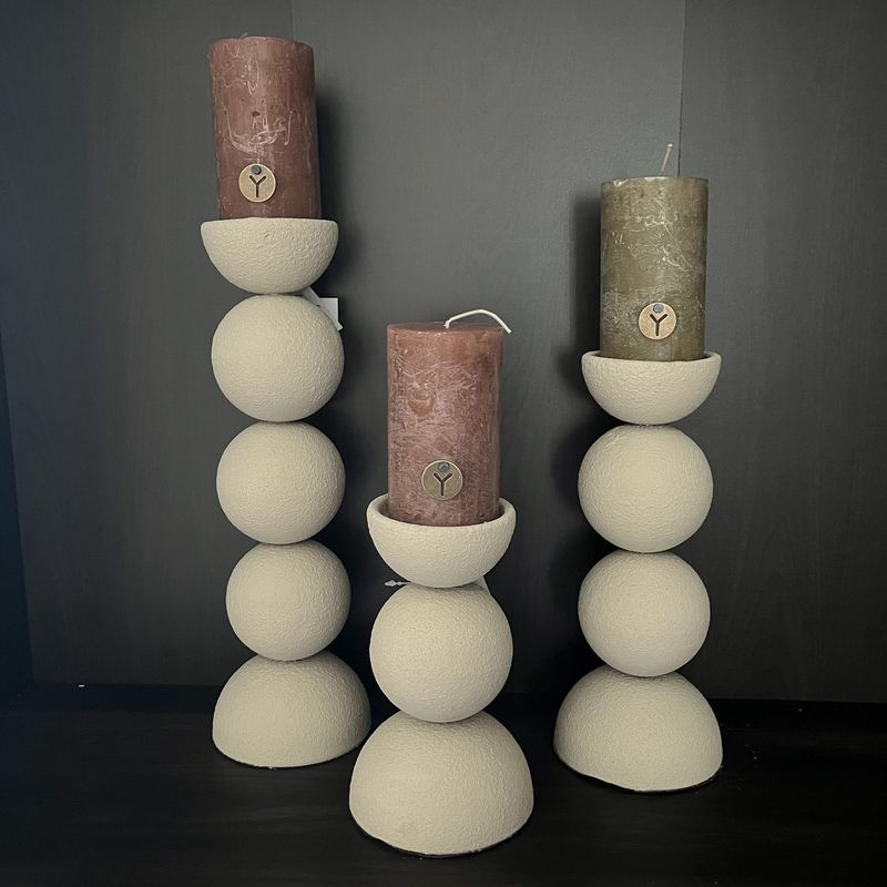 Kandelaar ro Ruby crème