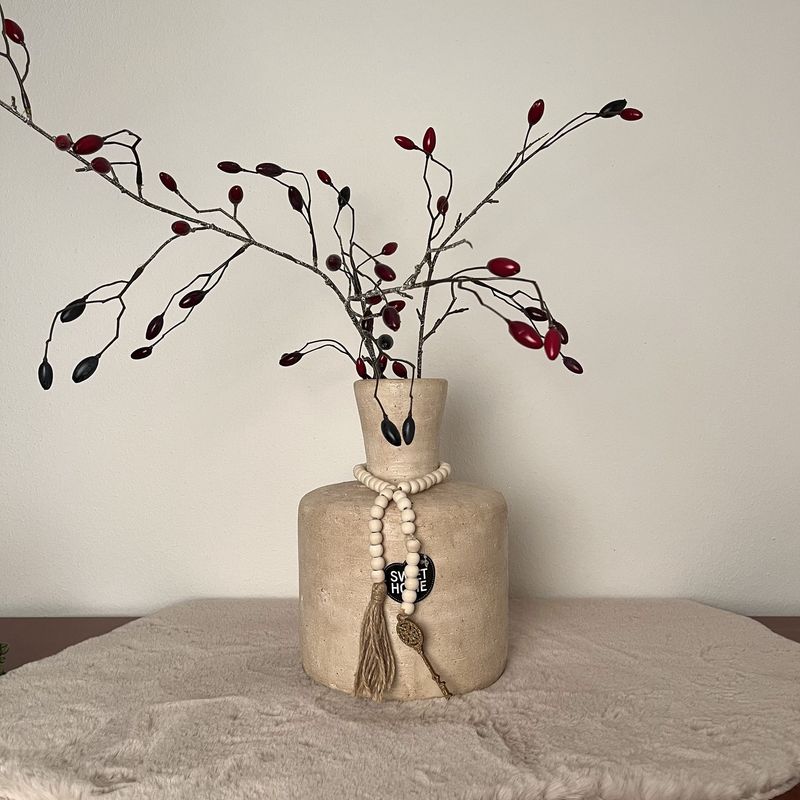 Aardewerk vaas beige wb - 2