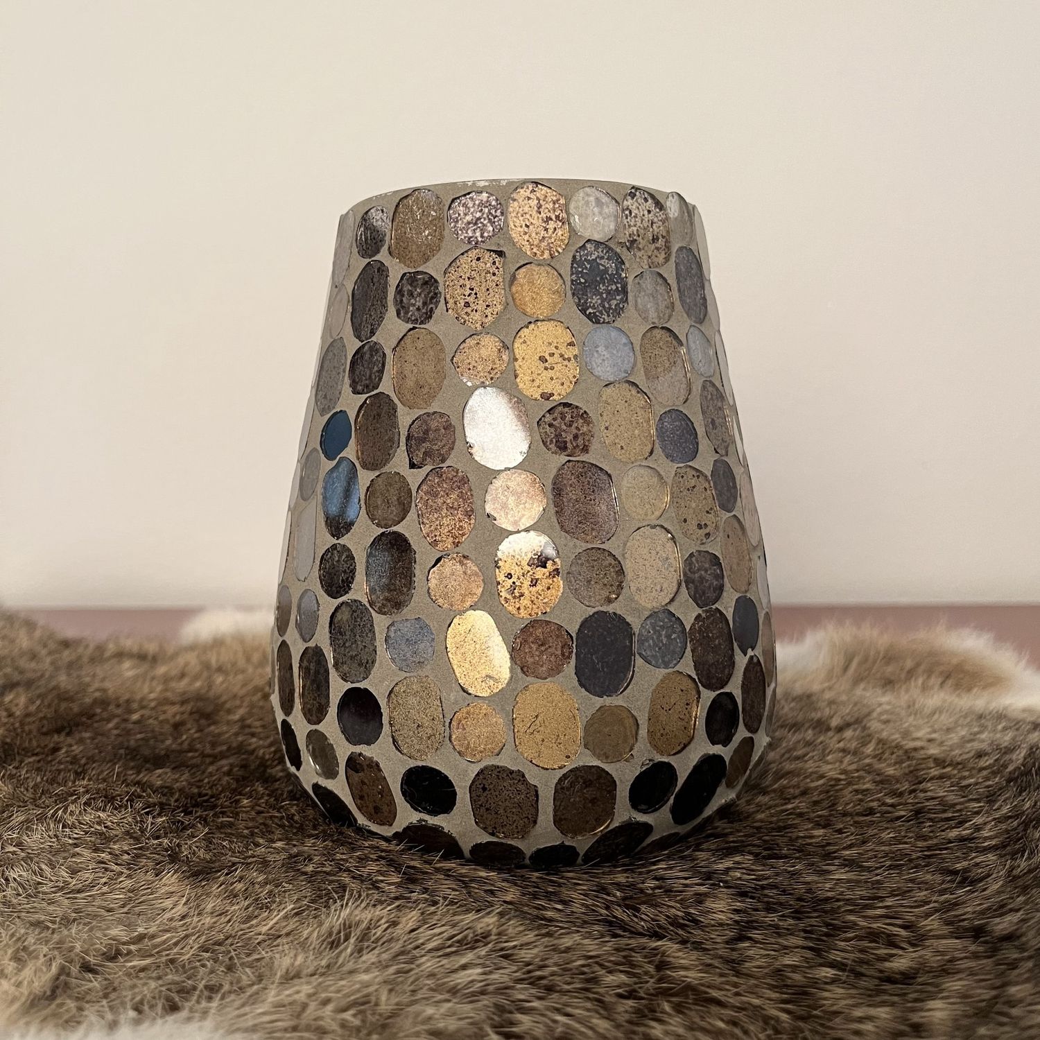 Windlicht Stones L multicolor glas, Size: L