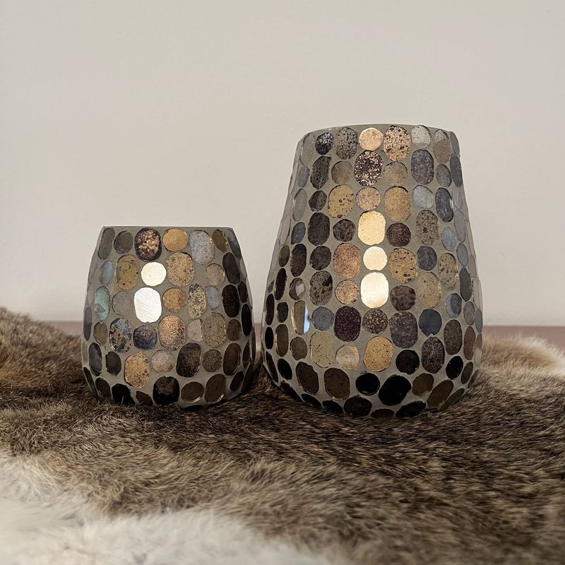 Windlicht Stones S multicolor glas