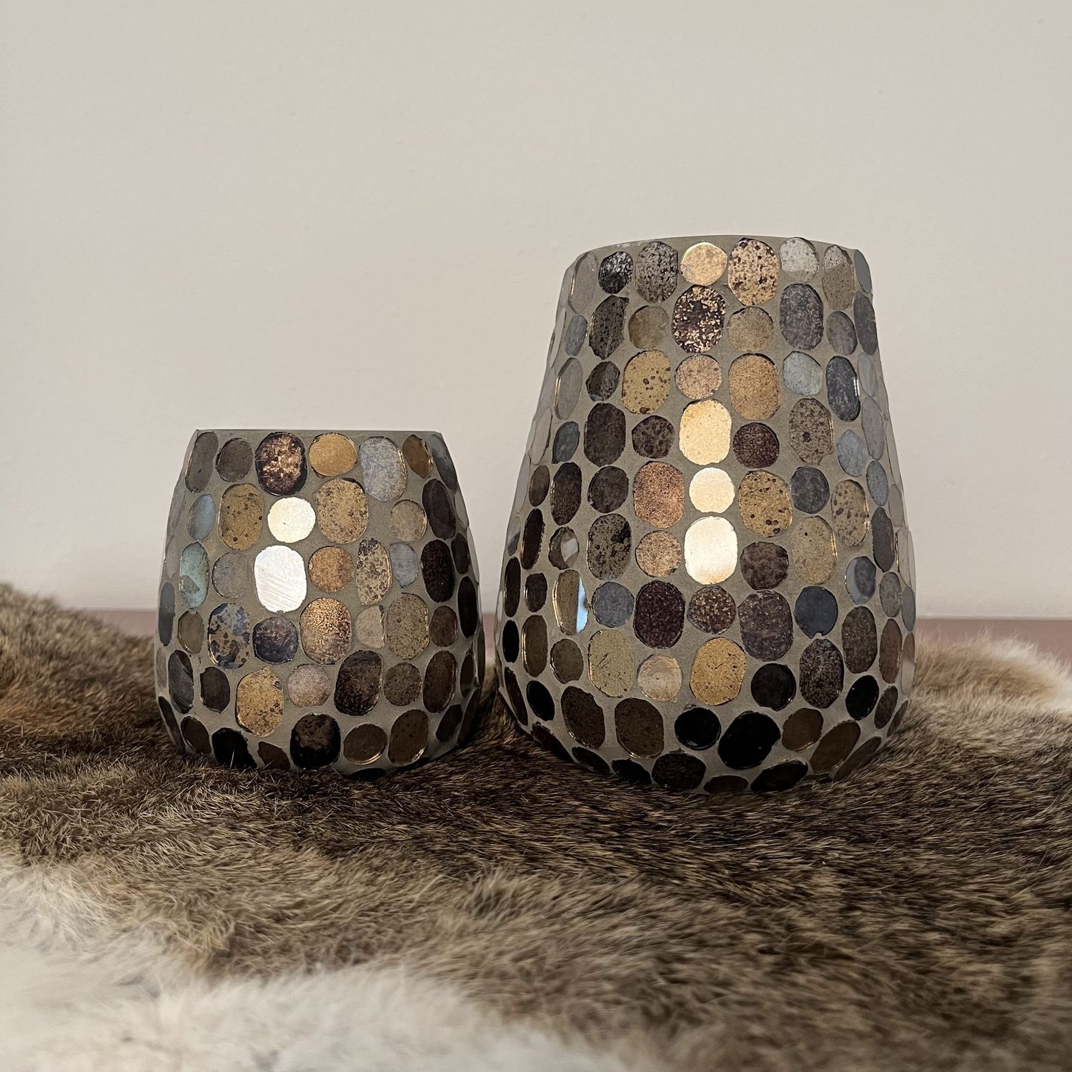 Windlicht Stones S multicolor glas, Size: S