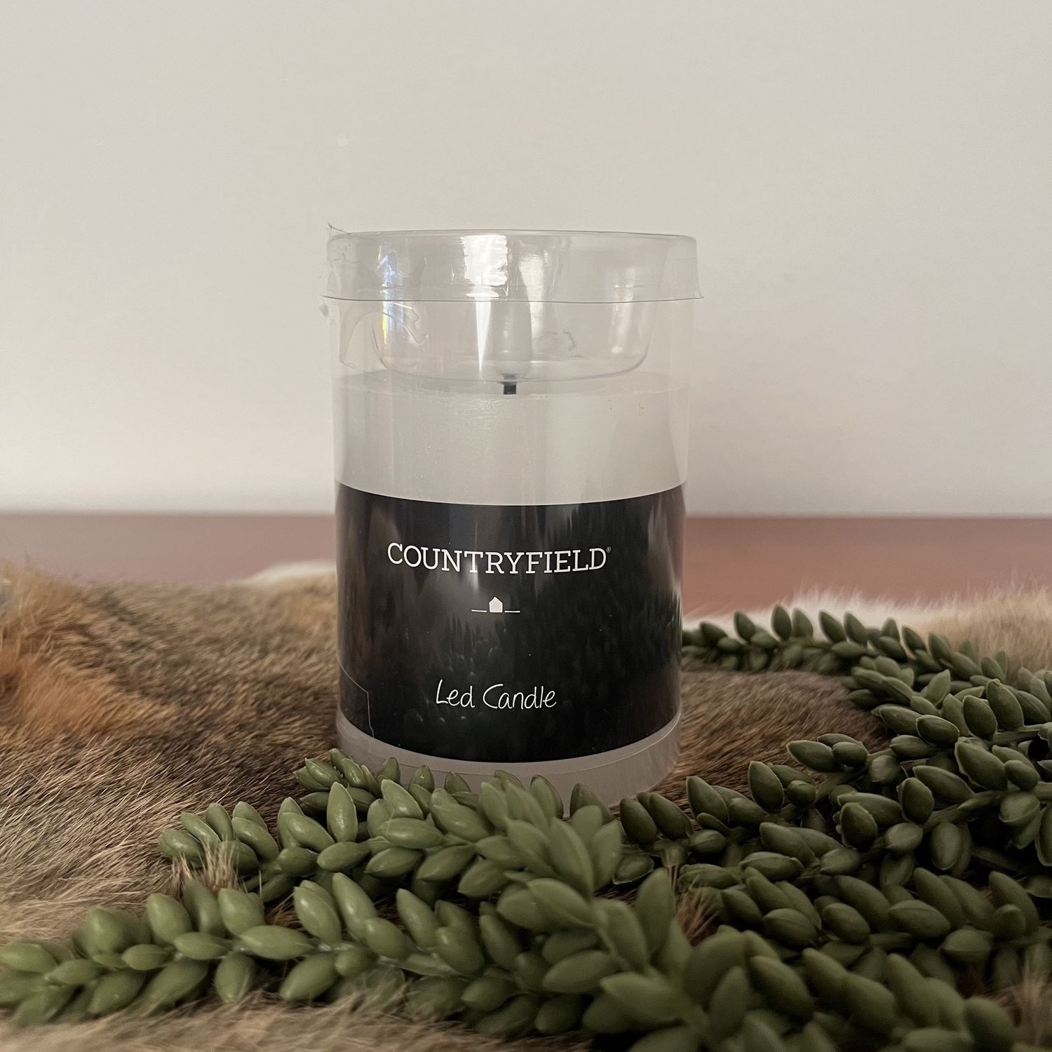 Stompkaars rustiek Ø7.5CM LED ro Lyon wit, Size: S