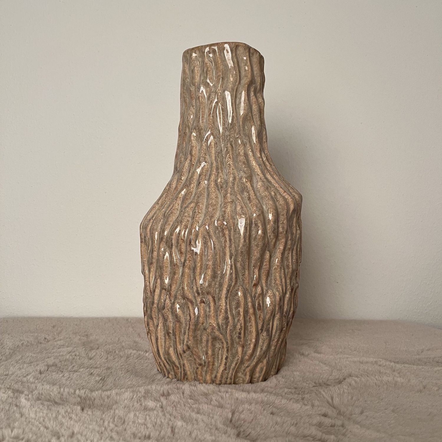 Aardewerk vaas organisch zand - 1