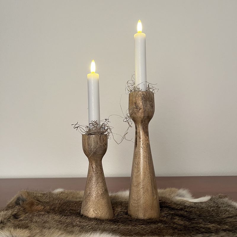 Dinerkaars rustiek Ø2,2CM LED ro Lyon wit