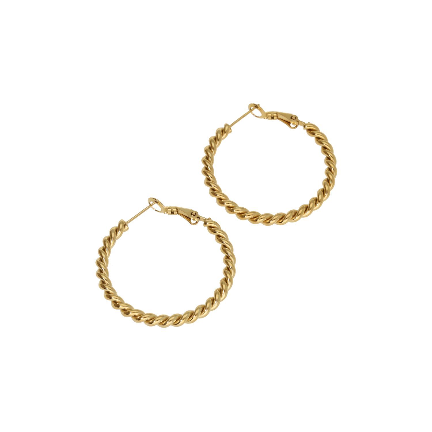 Little Twisted Earrings, Colour: Goud