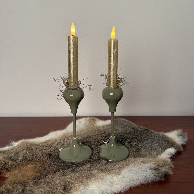 Kandelaar op voet groen