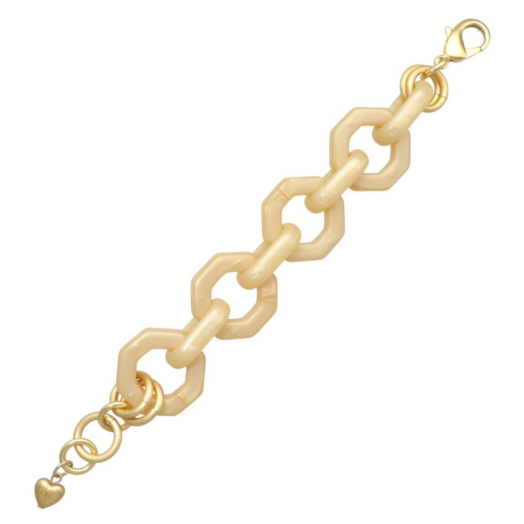 Bold Hexagon, Colour: Ivory Cream