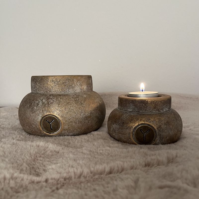 Set van 2 Theelichthouders Edge Jewel