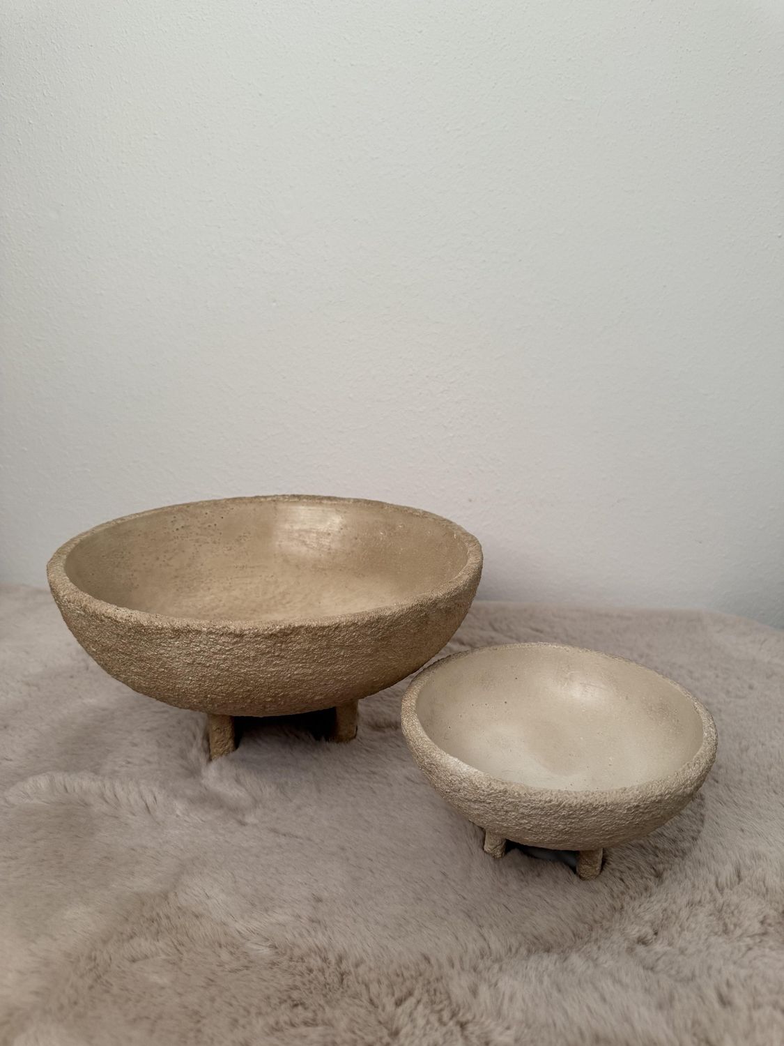 Aardewerk plateau beige, Size: S