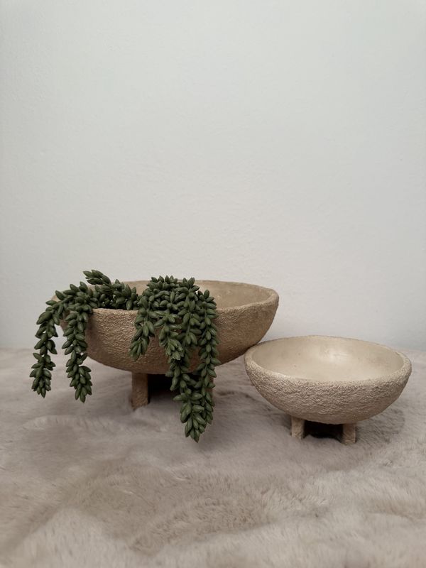 Aardewerk plateau beige