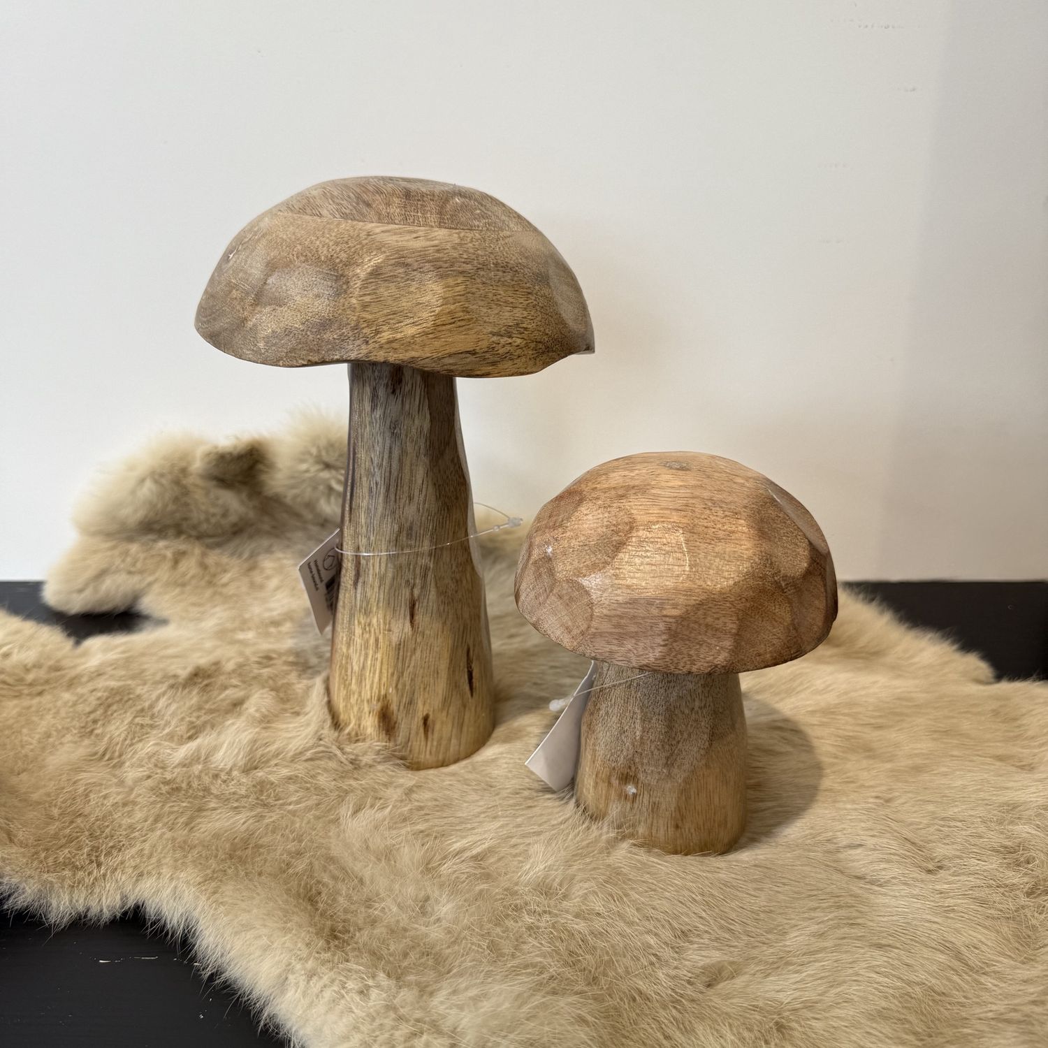 Houten paddenstoel L, Size: L