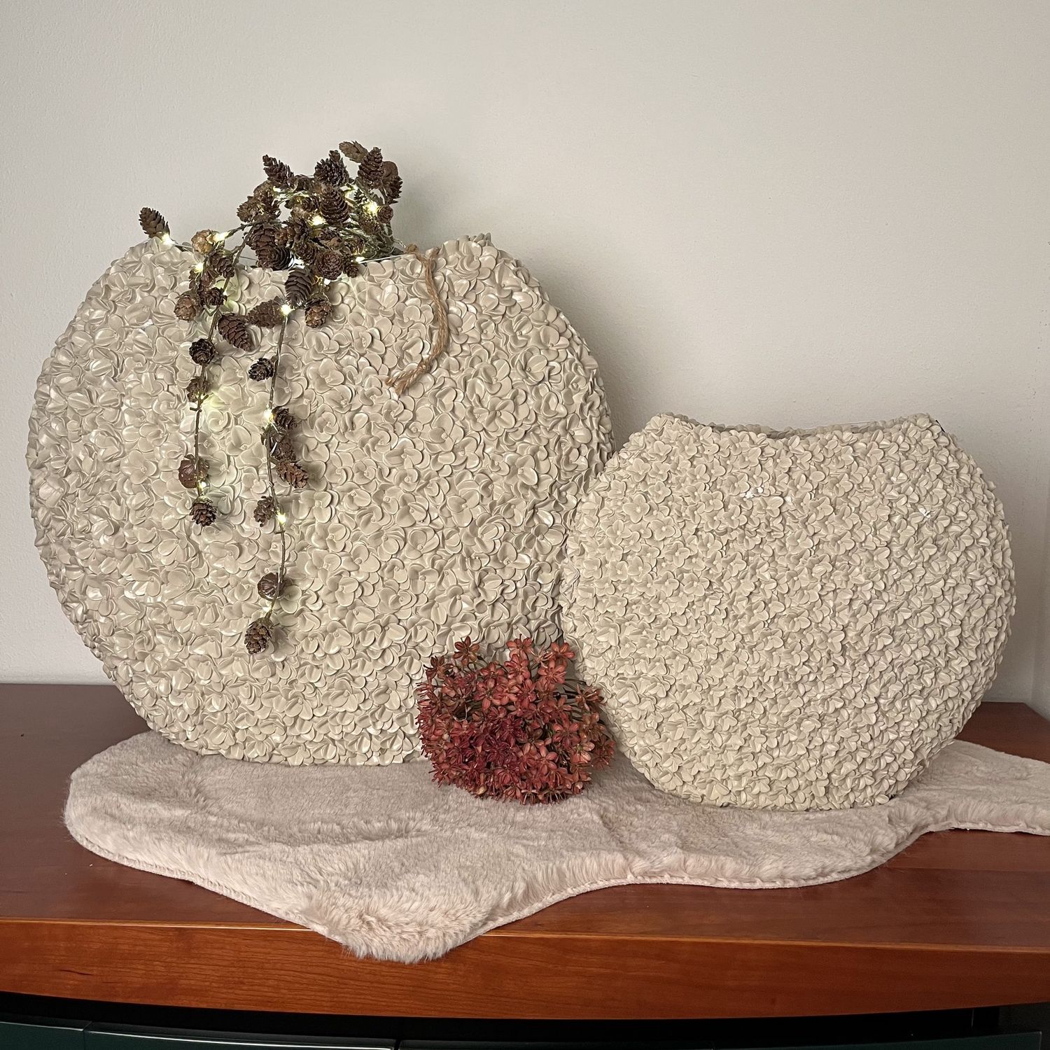 Vaas AMELIA flowers zand - 2