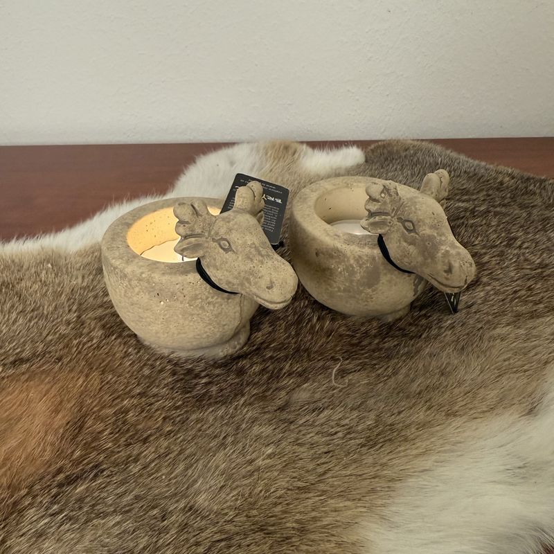 Theelicht Rendier Beige