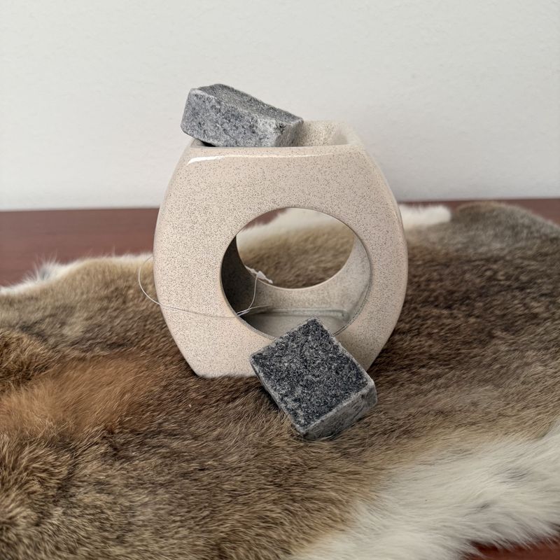 Geurbrander oval beige