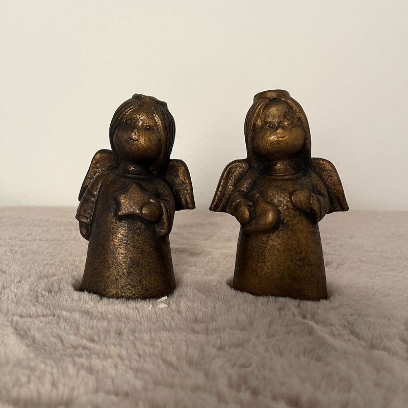 Set van 2 Engelen Classic Majestic Goud