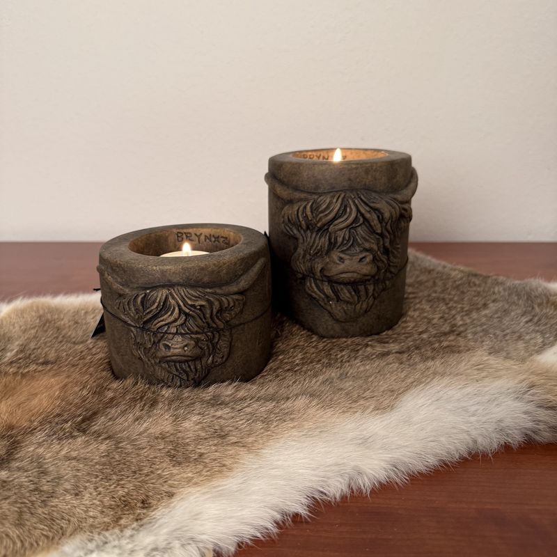 Theelichthouder Scotty Majestic Bruin