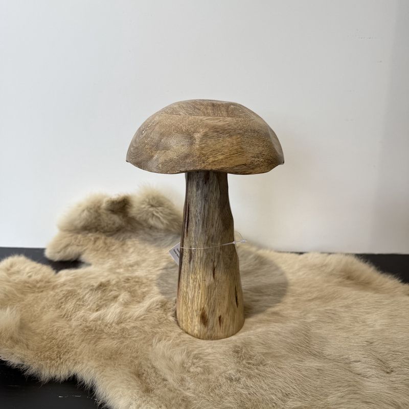 Houten paddenstoel L