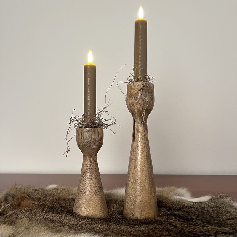 Dinerkaars rustiek Ø2,2CM LED ro Lyon beige