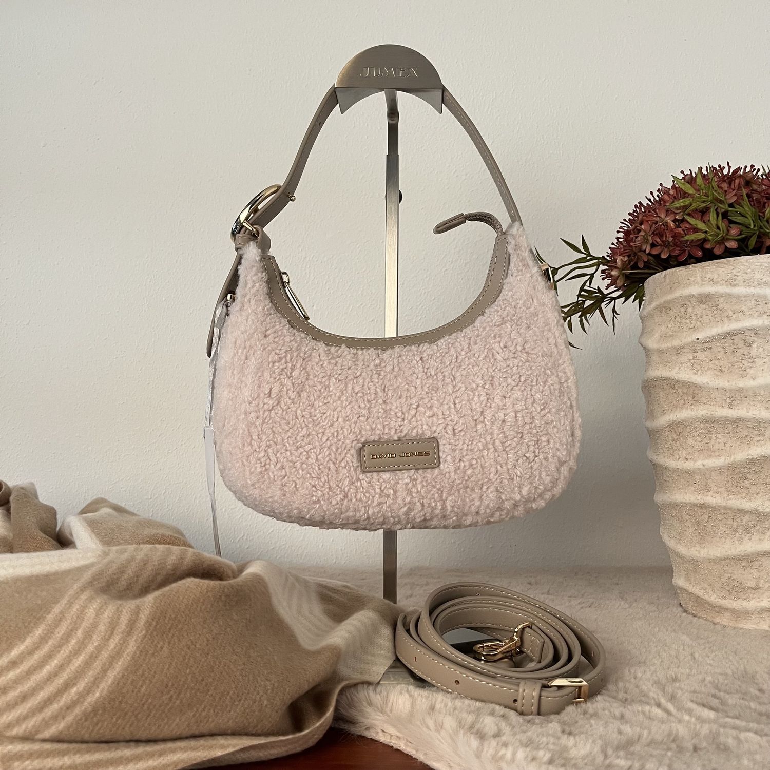 Handtas Laura Teddy Beige