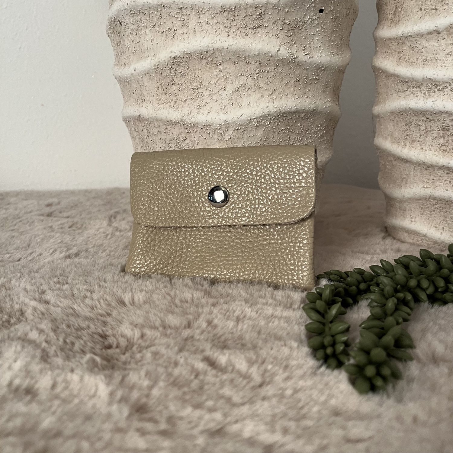 Portemonnee Klein Beige