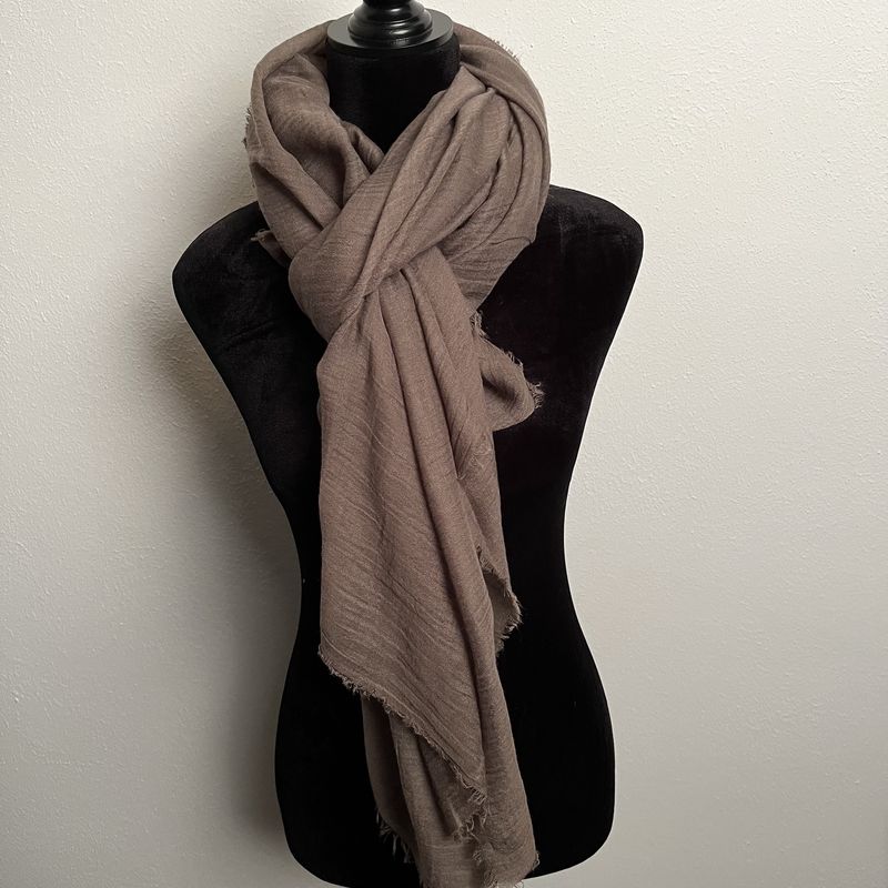 Sjaal Uni Taupe
