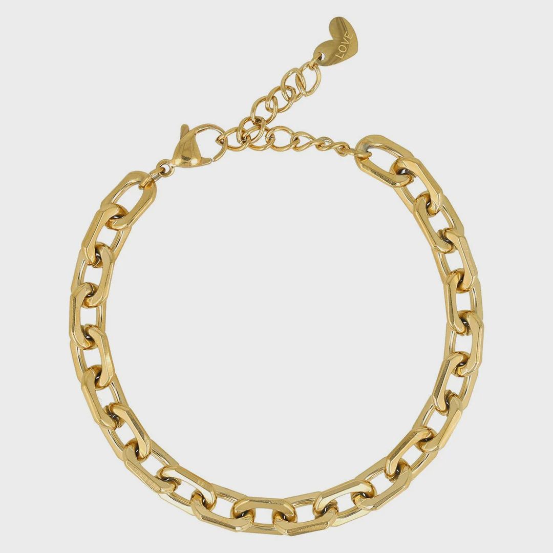 Schakelarmband goud, fijn detail, groots effect