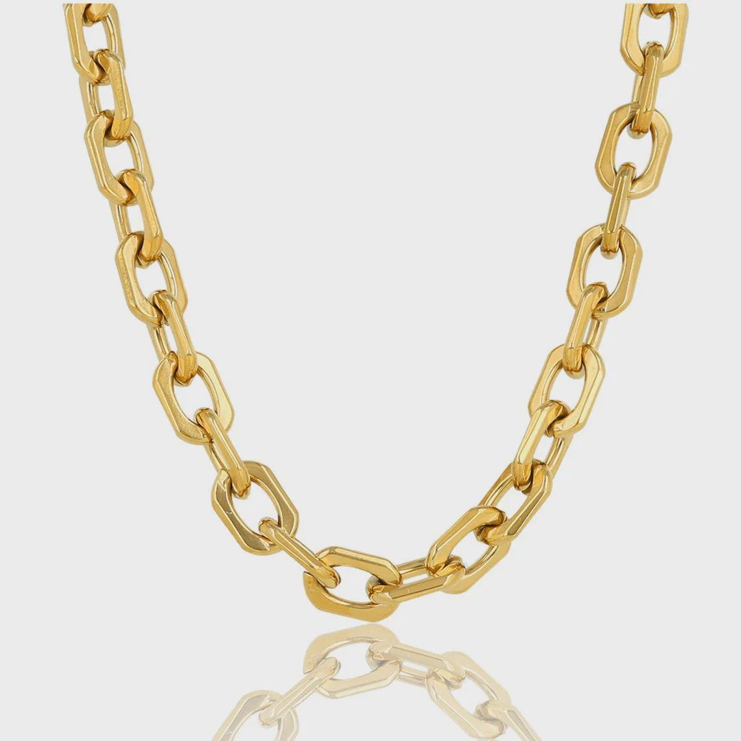 Schakelketting goud, minimalistisch, stijlvol en tijdloos