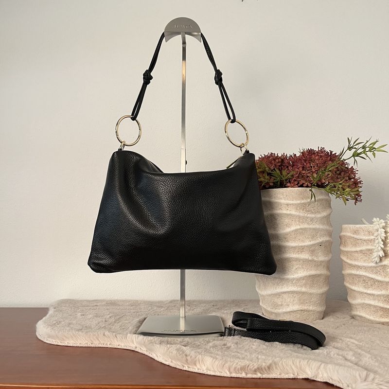 handtas eline zwart leder