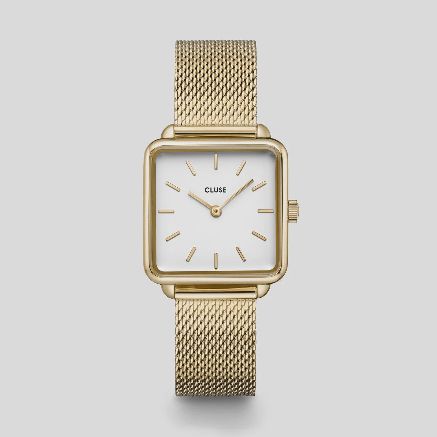 La Tétragone Watch Mesh, White, Gold Colour