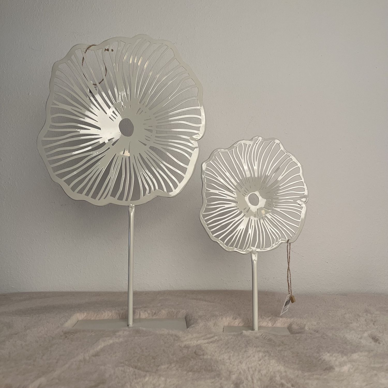 Ornament White Flower S