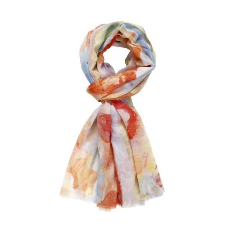 scarf graphic orange 90x180   70g