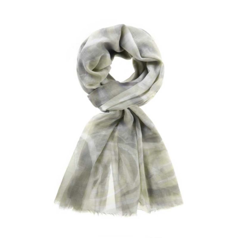 scarf graphic beige 90x180 100 PE dig. 70g
