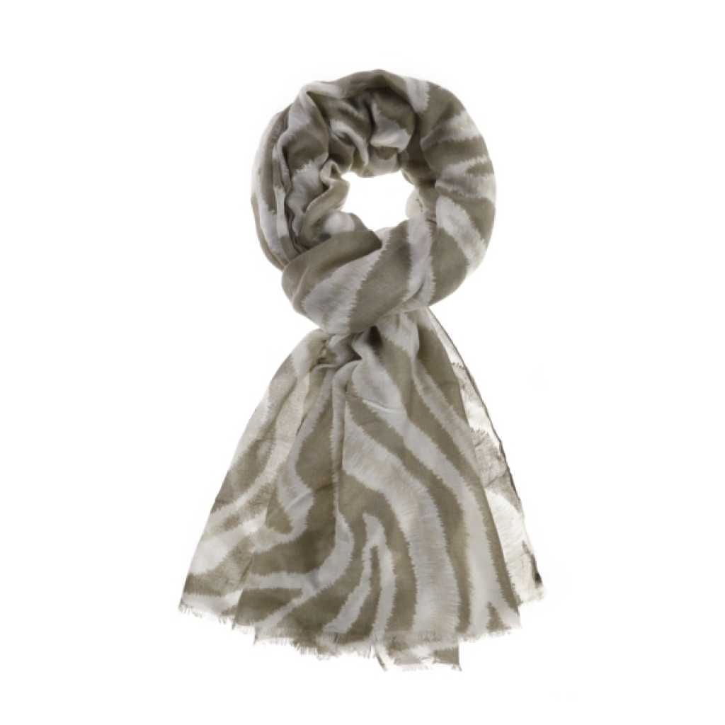 scarf stripes beige 90x180  gold 110g