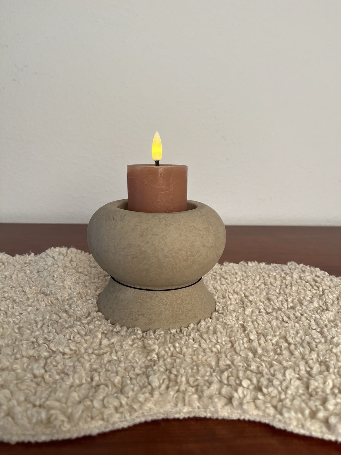 Tealightcup Luxury Majestic Taupe L D.12 H.10