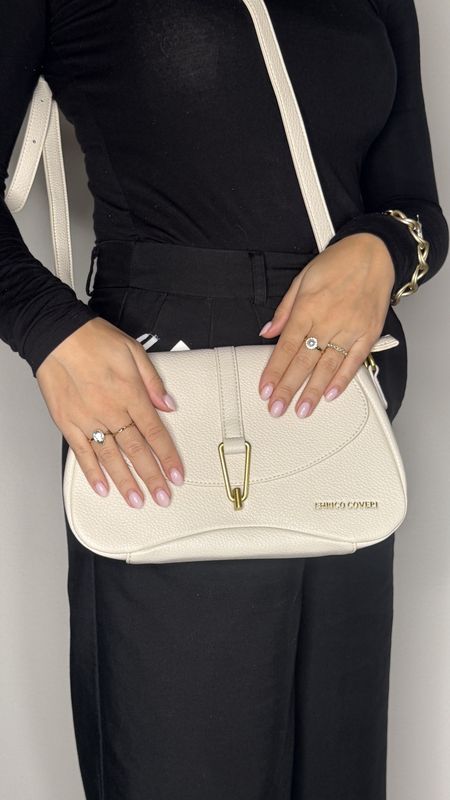 Schoudertas Enrico Off White