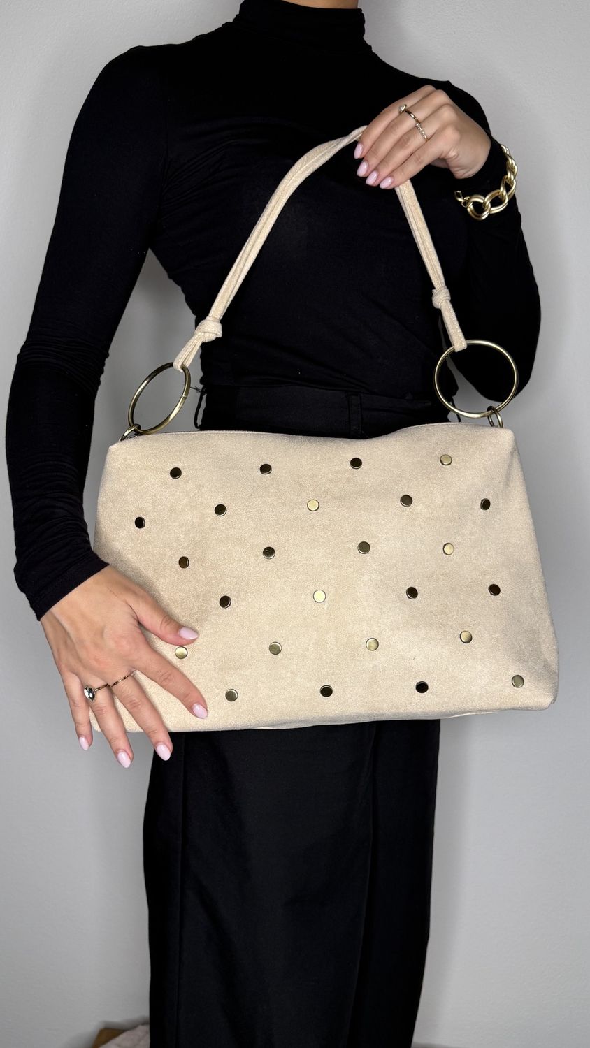 Tas Dots Big Beige