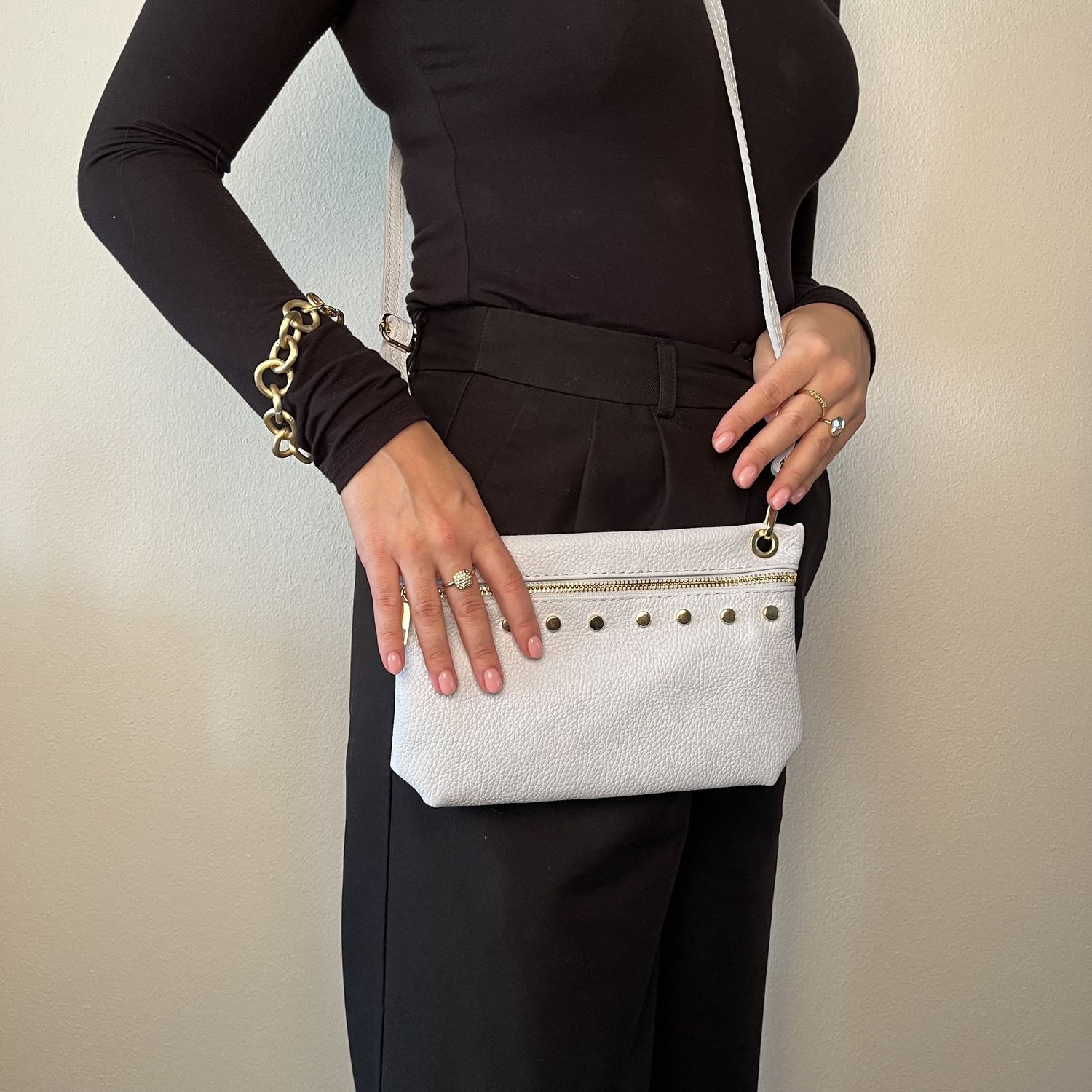 Schoudertas baby blue