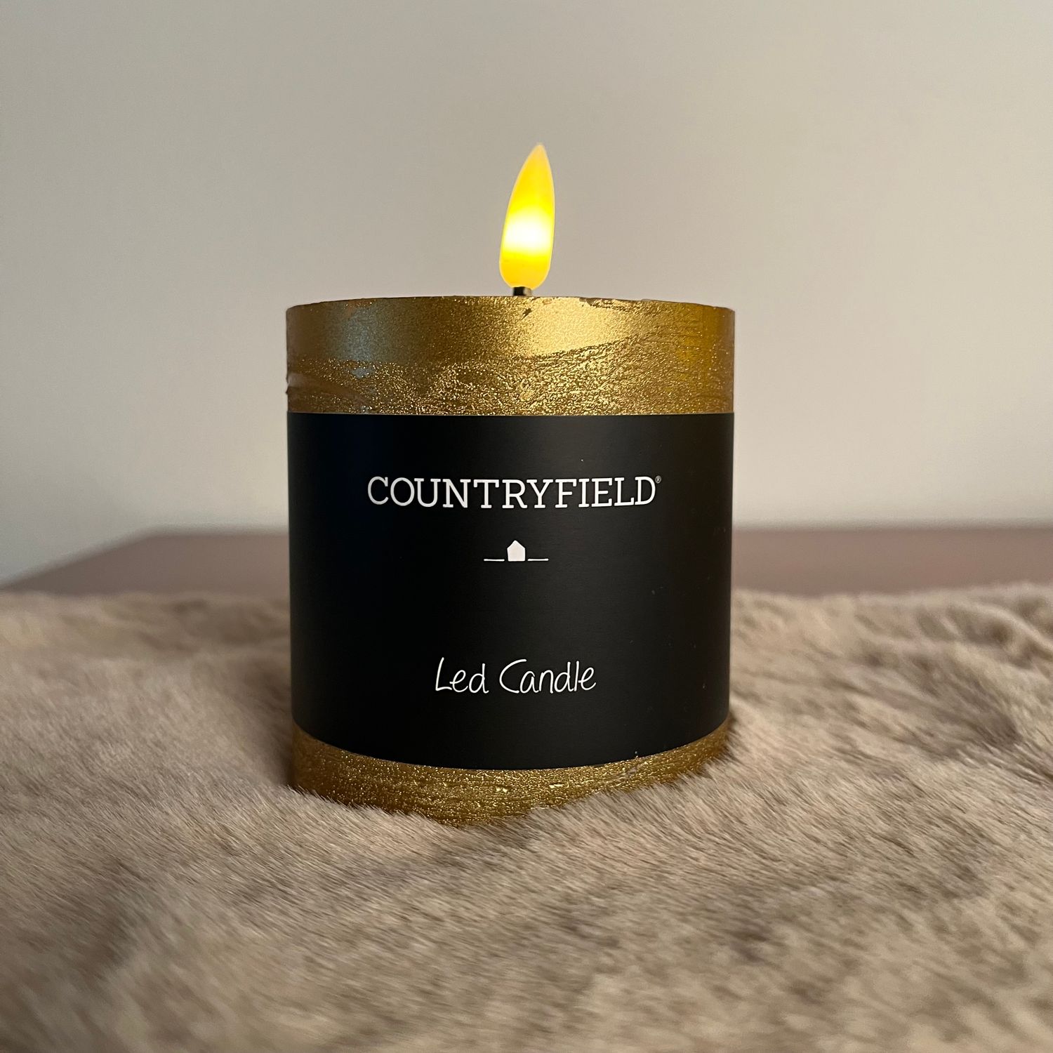 Countryfield LED stompkaars goud 8 cm