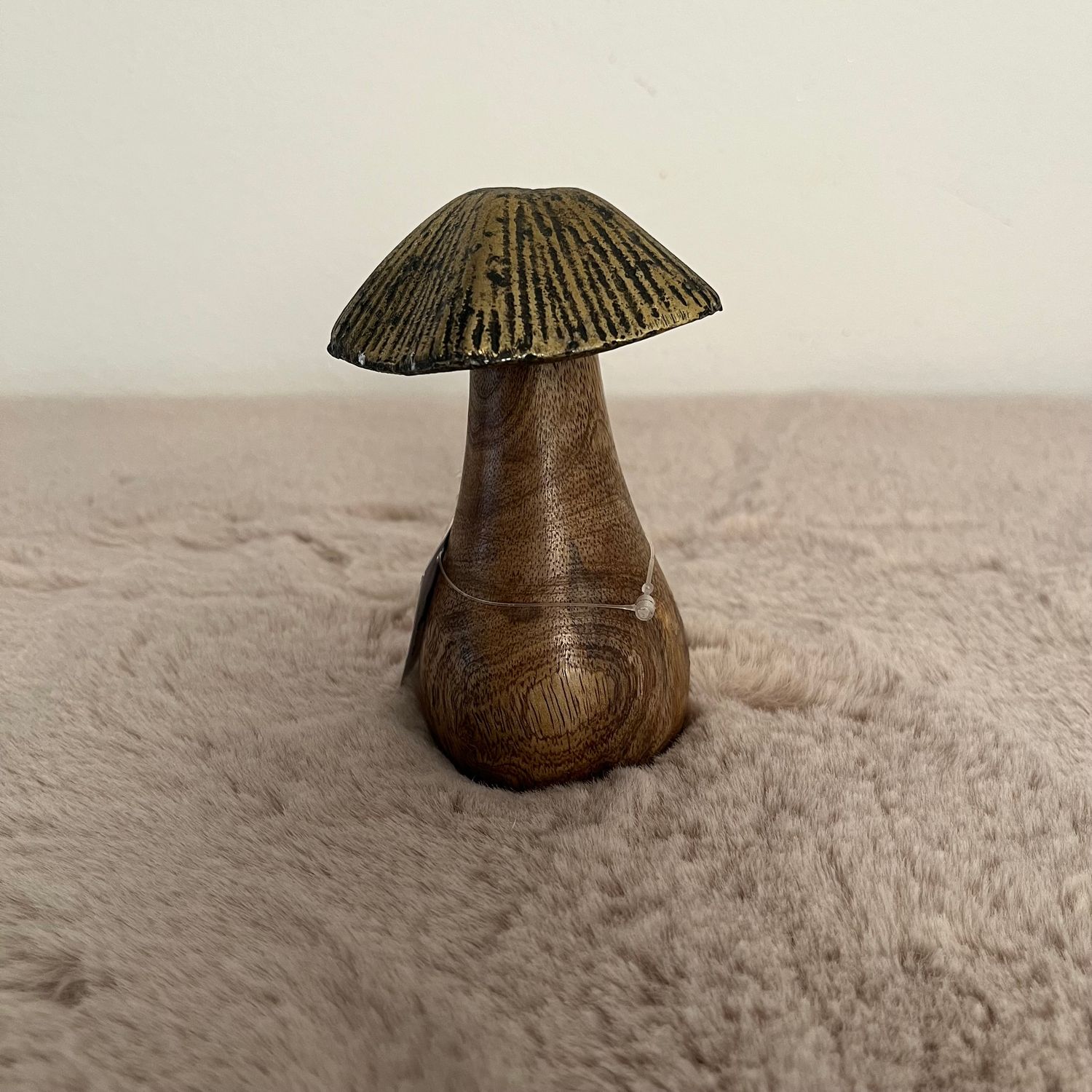 Paddestoel Hout Brons M