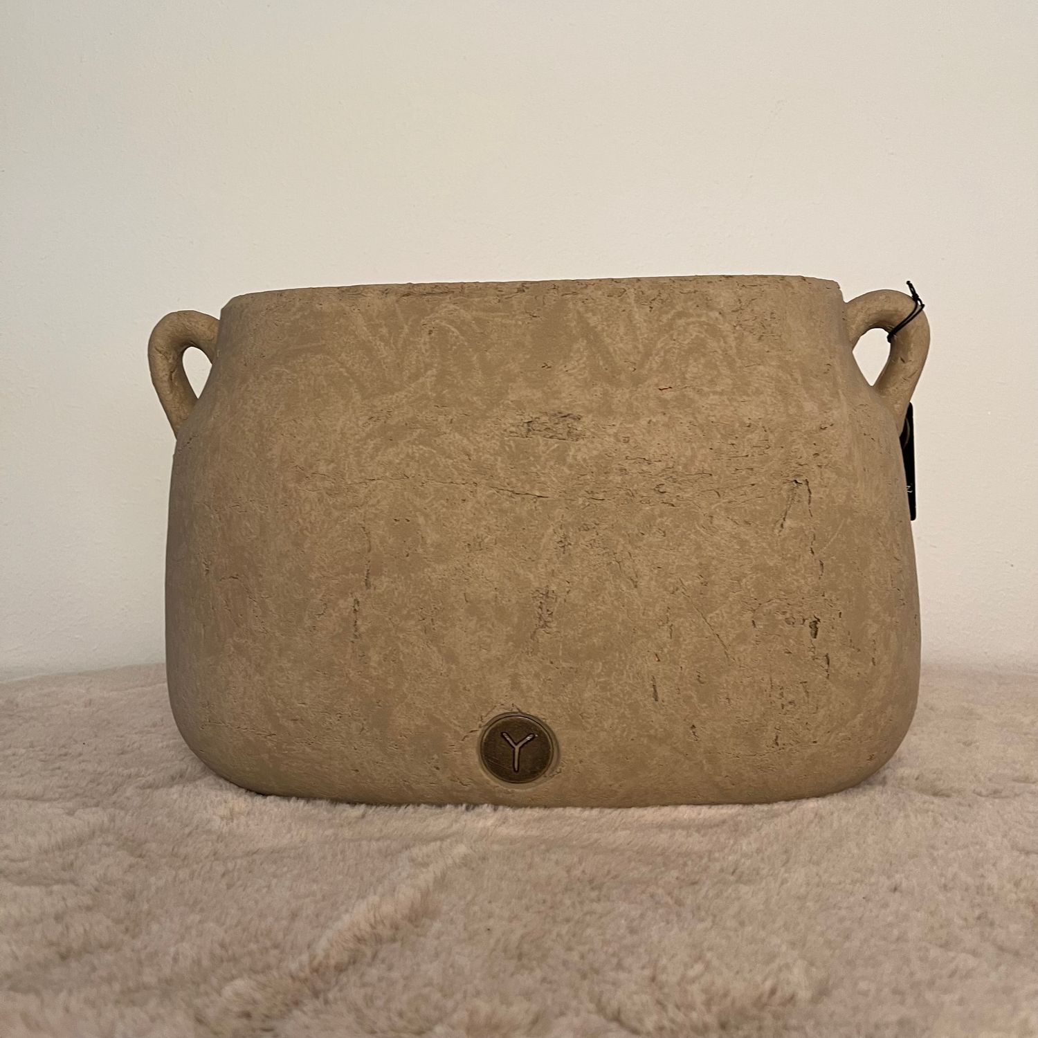 Planter Oval Two Ears Majestic Taupe M