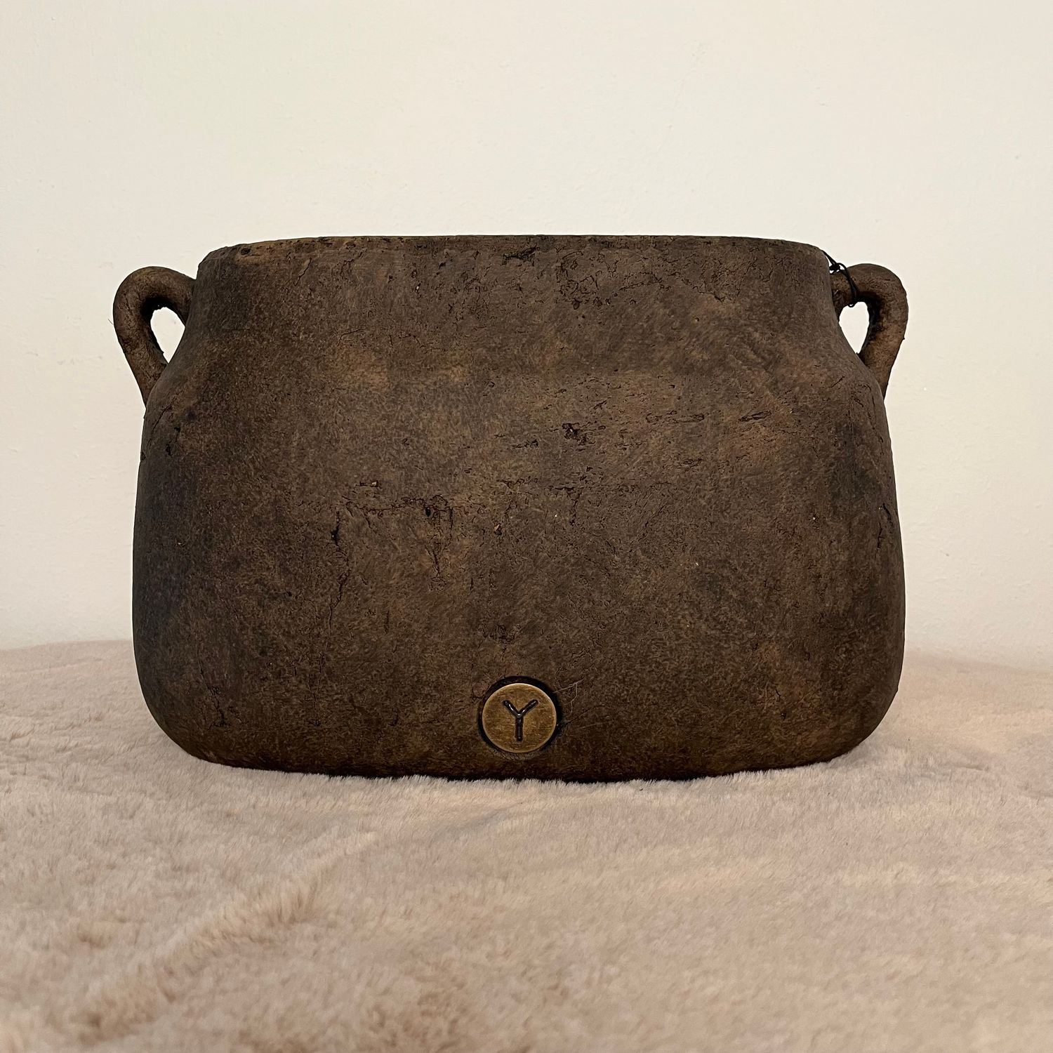 Planter Oval Two Ears Majestic Brown M
